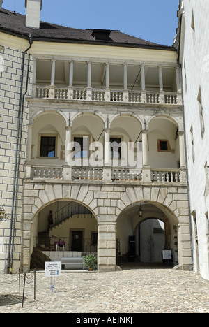 Historische alte Stadt Jindrichuv Hradec, Süd-Böhmen, Tschechische Republik Stockfoto