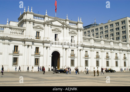 La Moneda, Präsidenten-Palast in Santiago de Chile, Chile Stockfoto