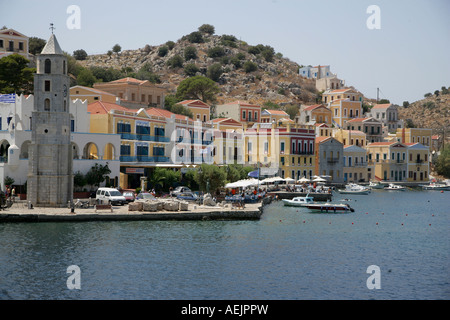 Insel Symi in der Nähe von Rhodos, Griechenland, Europa Stockfoto