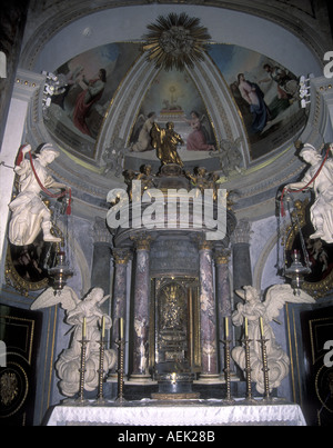 Die Kirche Oratorio de la Santa Cueva in Cádiz besteht aus zwei Kapellen: Eine der Passion und die hohe Kapelle des Heiligen Sakraments. 1771. Stockfoto