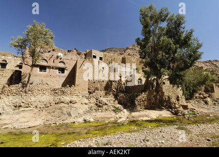 Bergdorf, jemenitischen Hochland, Jemen Stockfoto