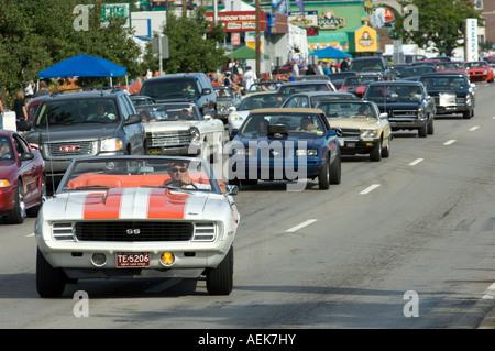 1969 Camaro SS Cabrio auf die 2007 Woodward Dream Cruise Stockfoto