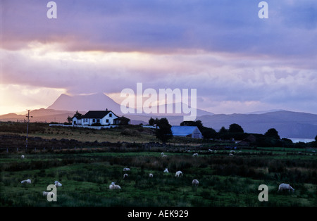 Dawn Achgarve Wester Ross Schottland, Vereinigtes Königreich Stockfoto