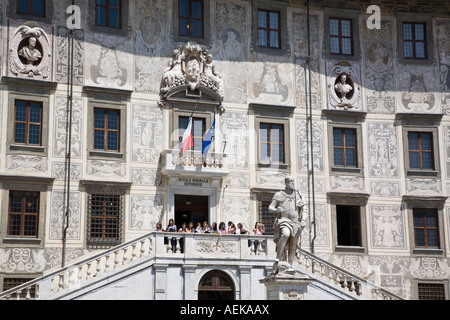 Cosimo ich de Medici Statue Palazzo della Carovana Scuola Normale Superiore Pisa Toskana Italien Stockfoto