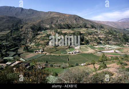 Peru Anden Südamerika Lateinamerika Landschaft Stockfoto