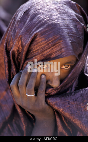 Mali Menaka in der Nähe von Gao, Frauen der Tuareg Stamm Stockfoto