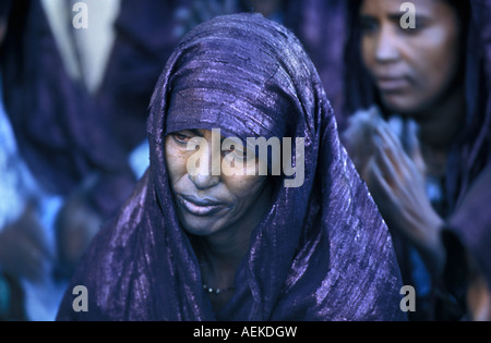 Mali Menaka in der Nähe von Gao, Frauen der Tuareg Stamm Stockfoto