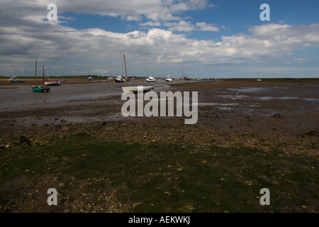 Ebbe, Brancaster Staithe, Norfolk, England, UK Stockfoto