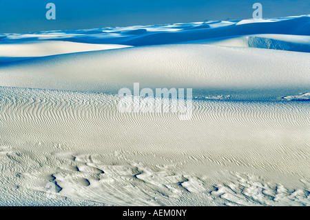 Endlose Sand White Sands National Monument New Mexico Stockfoto