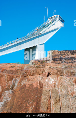 Holmenkollen Ski Jump im Sommer, Oslo, Norwegen Stockfoto