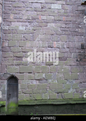 Der Seiteneingang, St. Mary Parish Church Brecon, Powys, South Wales, UK Stockfoto