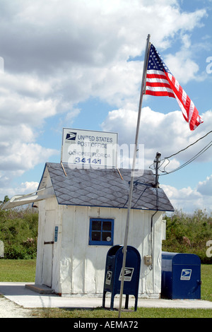 U.S. Mail älteste Post Office in den USA befindet sich auf dem Tamiami Trail in Unterreichenbach in der Everglades Region südliche USA Florida Stockfoto