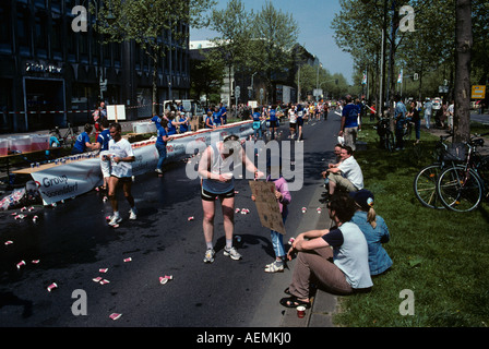 Düsseldorf Marathon.  Düsseldorf, Deutschland Stockfoto