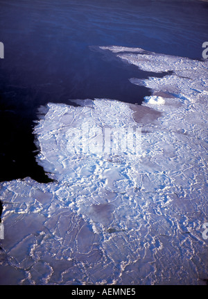 Eisschmelze Pfannkuchen Hudson Bay Kanada Stockfoto