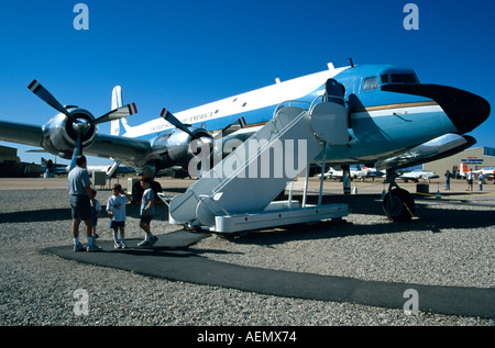 Ehemalige US-Präsident John F Kennedys Flugzeug Douglas VC 118 A Liftmaster Pima Air und Space Museum Tucson Arizona USA Stockfoto