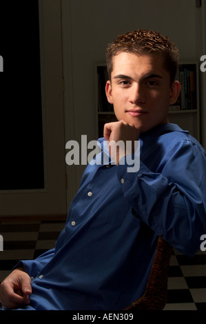 emotional, launisch Porträt von Teenager Stockfoto