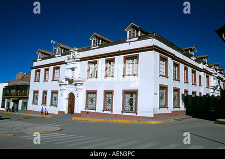 Palacio de Justicia (Justizpalast), Plaza De Armas, Puno, Peru Stockfoto