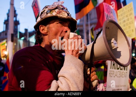 Brian Haw Frieden Demonstrant Stockfoto