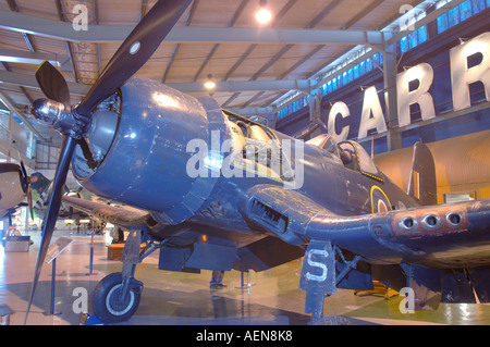 Corsair FG-1 Möwe geflügelte WW2 Kämpfer FAA.   XAV-293 Stockfoto