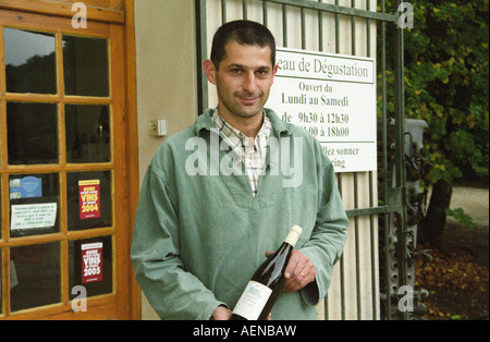 Thomas Montagne, Besitzer und Winzer. Chateau de Clapier, Mirabeau, Cotes du Luberon, Rhone, Frankreich Stockfoto