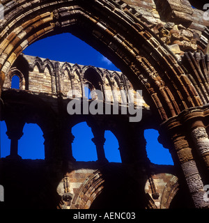 Die Ruinen von Whitby Abbey AD 657 in North Yorkshire England gegründet Stockfoto