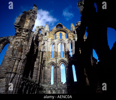 Die Ruinen von Whitby Abbey AD 657 in North Yorkshire England gegründet Stockfoto
