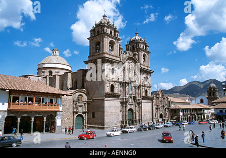 Iglesia La Compania de Jesus, Plaza de Armas, Cusco, Peru Stockfoto