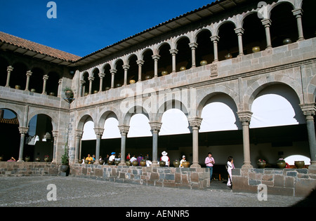 Klöster in Cusco, Peru, El Templo del Coricancha, Iglesia Santo Domingo, Tempel der Sonne Stockfoto
