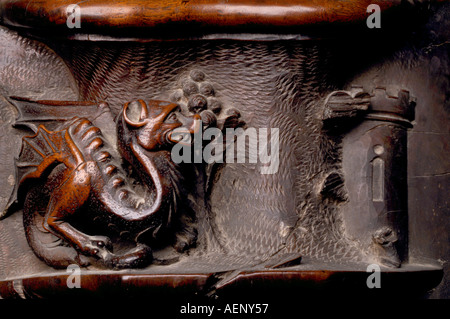 Plasencia, Neue Kathedrale, Chorgestühl von Rodrigo Aleman Stockfoto