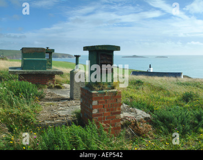 Atomschutzbunker Aberdaron West Nord Wales U K Europa Lleyn Halbinsel Ynys Gwylan fawr Stockfoto