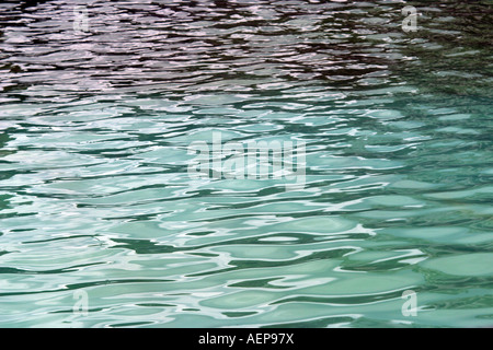 Wasseroberfläche, die Schaffung einer getönten Raumgefühl Stockfoto