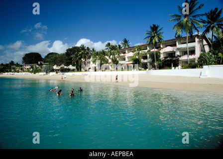 Tauch Schule Hotel royal Pavillon Insel Barbados Inselgruppe der kleinen Antillen Karibik nur zur redaktionellen Verwendung Stockfoto