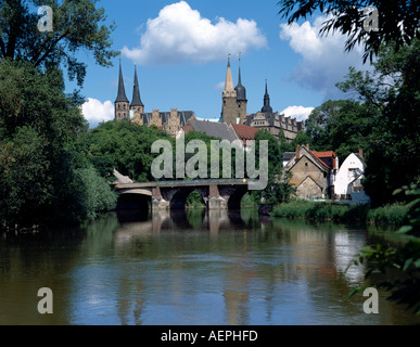 Merseburg, Dom Und Schloß, Südansicht Stockfoto