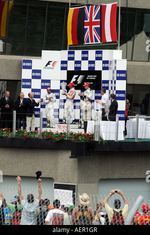 Kanada, Montreal, Circuit Gilles Villeneuve, Lewis Hamilton gewann sein erste Formel 1-Rennen 2007 Stockfoto