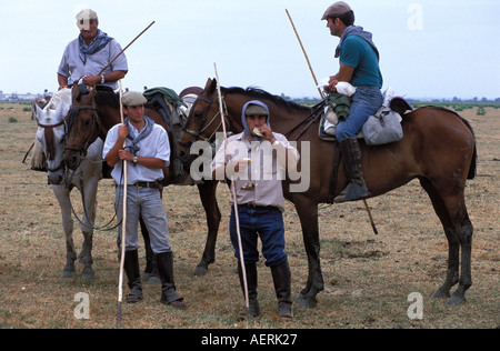 Das traditionelle Saca de Yeguas festival Stockfoto