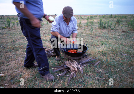 Das traditionelle Saca de Yeguas festival Stockfoto