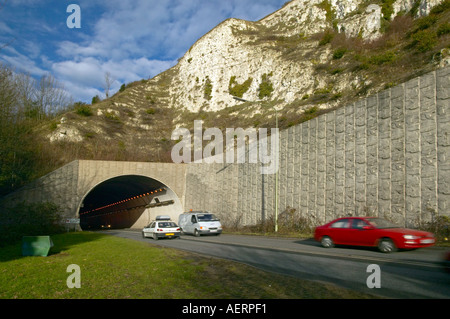 Cuilfail Tunnel auf A26 bei Lewes East Sussex. 430 m Bohrung tunnel Stockfoto