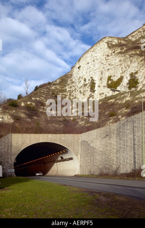 Cuilfail Tunnel auf A26 bei Lewes East Sussex. 430 m Bohrung tunnel Stockfoto