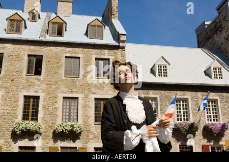 Kanada, Quebec City, Fêtes De La Nouvelle France, Straßentheater Stockfoto