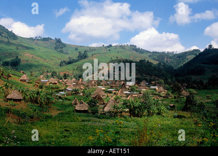 Dorf in der Nähe von Stadt von Kisangani demokratische Republik Kongo-Kongo-kinshasa Stockfoto