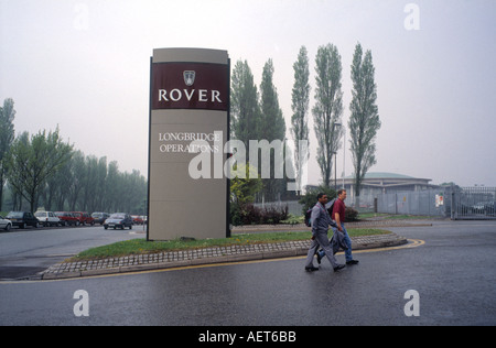 Kreditlinie ist obligatorisch JOHN ANGERSON der Arbeiter in LONGBRIDGE ROVER BMW Auto Produktion Pflanze IN BIRMINGHAM UK Stockfoto