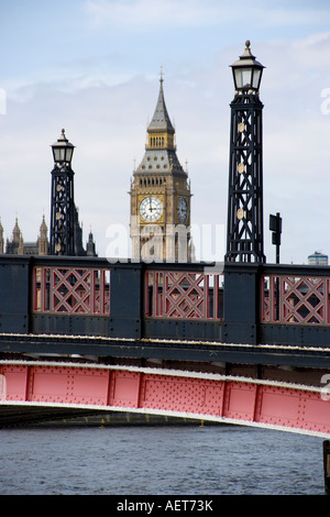 Lambeth Bridge River Thames London England Stockfoto