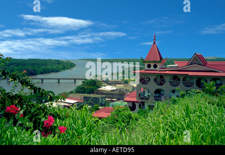 Sigatoka River und die Stadt Coral Coast Viti Levu Fidschi Stockfoto