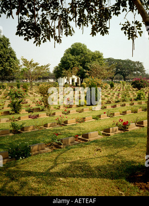 Thailand Kanchanaburi der Alliierten Kommission Soldatenfriedhof Gräber Stockfoto