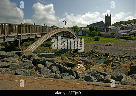 Brücke am Aberaeron West wales Stockfoto