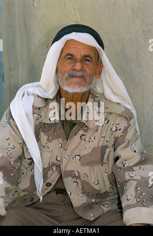 Porträt eines Beduinen Dana Reserve Jordanien Naher Osten Stockfoto