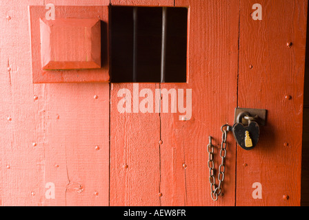 Schloss an der Tür Gefängnis Fort Vancouver National Historic Site Vancouver Washington Stockfoto