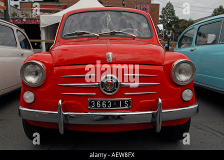 Rote Mini Cooper Stockfoto