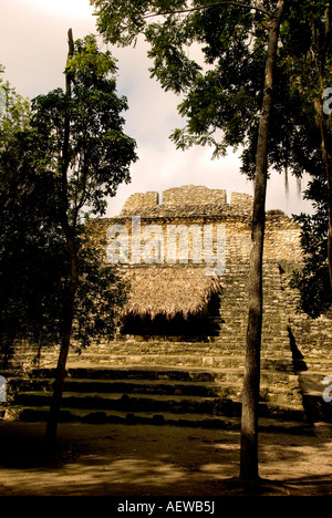 Costa Maya Chacchoben Maya-Ruine Tempelpyramide Mexiko Stockfoto