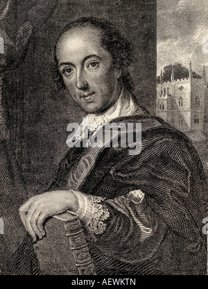 Horatio Walpole, 4. Earl of Orford, aka Horace Walpole, 1717 - 1797. Englischer Schriftsteller, Kunsthistoriker, Literat, Antiquar und Whig Politiker. Stockfoto